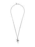 Колье с кулоном-крестом Emanuele Bicocchi, металлик - фото