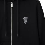 Хлопковый худи Burberry, черный - фото 7