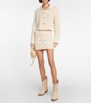 Мини-юбка крючком Daisy Alanui, White Yellow - фото 2