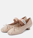 Кожаные балетки Mj Miu Miu, Ninfea - фото 4