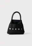 Сумка унисекс с акварельным рисунком Marni, Black - фото