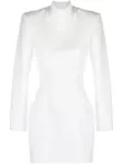 Платье мини с высоким воротником Mônot, белый - фото