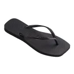 Квадратные женские шлепанцы Havaianas, чёрный - фото 3