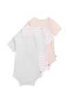 Детский боди 3 шт Tommy Hilfiger, розовый - фото 2