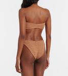 Николь бикини с декором Hunza G, Metallic Cocoa/Gold - фото 3