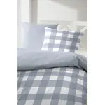 Постельное белье Primera «Basic Percale» в современном клетчатом дизайне, синий/белый - фото 7