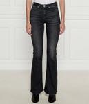 Джинсы женские Pinko клеш от колена, черный - фото