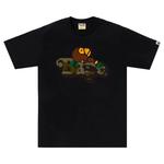 Футболка BAPE 1st Camo Milo On BAPE Tee, Black/Green - фото