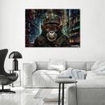 Картина арт-принт KUNSTLOFT Cyber Simian Sentinel 1, серый - фото 2