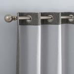 Комплект оконных штор eclipse Carter Draftstopper с люверсами Eclipse, серый - фото 7