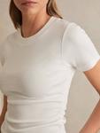 Футболка Tess Ribbed Reiss, White - фото 5