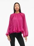 Блуза VILA HELA, малиновый - фото 3