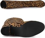 Женская повседневная обувь Allegra K, Leopard - фото 4