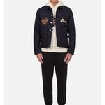 Джинсовая куртка мужская джинсовая синяя Evisu, синий - фото 4