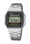 Часы цифровые А168ВА-1ДА CASIO, серебро - фото