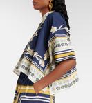 Хлопковая рубашка с фуляровым принтом La DoubleJ, Psyche Placee - фото 5