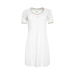 Платье Courrèges Contrast V Neck Mini Dress, цвет White Heritage/Sand - фото