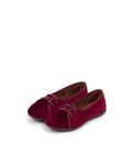 Бархатные блюхеры для девочки Pisamonas, бордо - фото 3