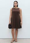 Платье Mango SHORT FLARED, Brown - фото 3