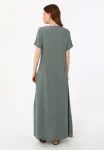Платье макси refka Modanisa, Khaki - фото 3