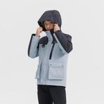 Серый унисекс трёхслойный утеплённый пуховой жилет для горного треккинга Quechua NH900 - фото 6