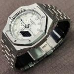 CASIO Часы Men Liquid Crystal/Analog Dual Display Series 44mm White Watch, White Dial - фото 8