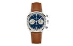 Hamilton Часы Men's Watch, Blue Dial Brown Strap - фото