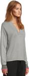 Свитер Lilla P V-Neck Pullover Sweater, цвет Heather Grey - фото 2