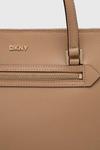 Кожаная сумочка Dkny, бежевый - фото 4