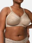 Бюстгальтер без косточек doreen & хлопок Triumph, бежевый - фото