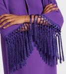 Мини-платье с бахромой Cady Couture Valentino, Purple Orchid - фото 5