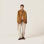 Кожаная куртка MIU MIU, коричневый - фото 2