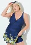 Купальник Ulla Popken JUNGLE FOLIAGE, Dark Indigo/Dark Blue - фото 2