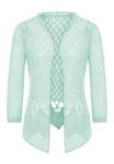 Вязаный кардиган ebeeza, бирюзовый - фото