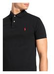 Рубашка поло POLO RALPH LAUREN Piqué Slim Fit, черный - фото 4