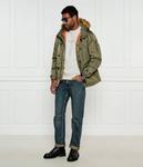 Куртка Guess Jeans Regular Fit с меховым воротником, зеленый - фото 2