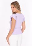 Футболка с принтом faina, фиолетовый - фото 3