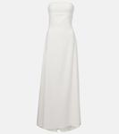 Платье-бюстье с драпировкой Jacquemus, белый - фото