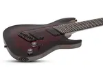 Электрогитара Schecter Omen Elite-8 Multiscale. Черно-вишневый градиент - фото 3