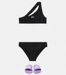 Бикини Off Stamp на одно плечо Off-White, черный - фото 2