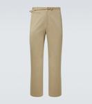 Хлопковые чиносы Auralee, Light Khaki - фото