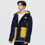 Пуховик унисекс темно-синий NBA, Golden State Warriors/Темно-синий - фото 5