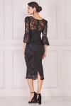 Кружевное миди с фестонами Goddiva, черный - фото 2