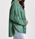 Куртка-рубашка Gina Suede цвета нефрита DEAR JOHN DENIM, цвет nephrite - фото 3