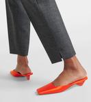 Сатиновые шлепанцы Prada, Arancio - фото 4