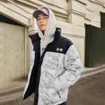 LINING Пуховик унисекс бело-серый горный - фото 6