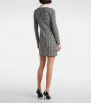 Мини-платье из смесовой хлопковой ткани Rixo, Black White - фото 3
