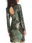 Мини-платье-футляр с пайетками Vince Camuto, оливковый - фото 2