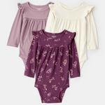 Комплект боди с длинным рукавом для девочки Carter'S - фото