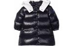 Moncler Пуховик black для малышей - фото
